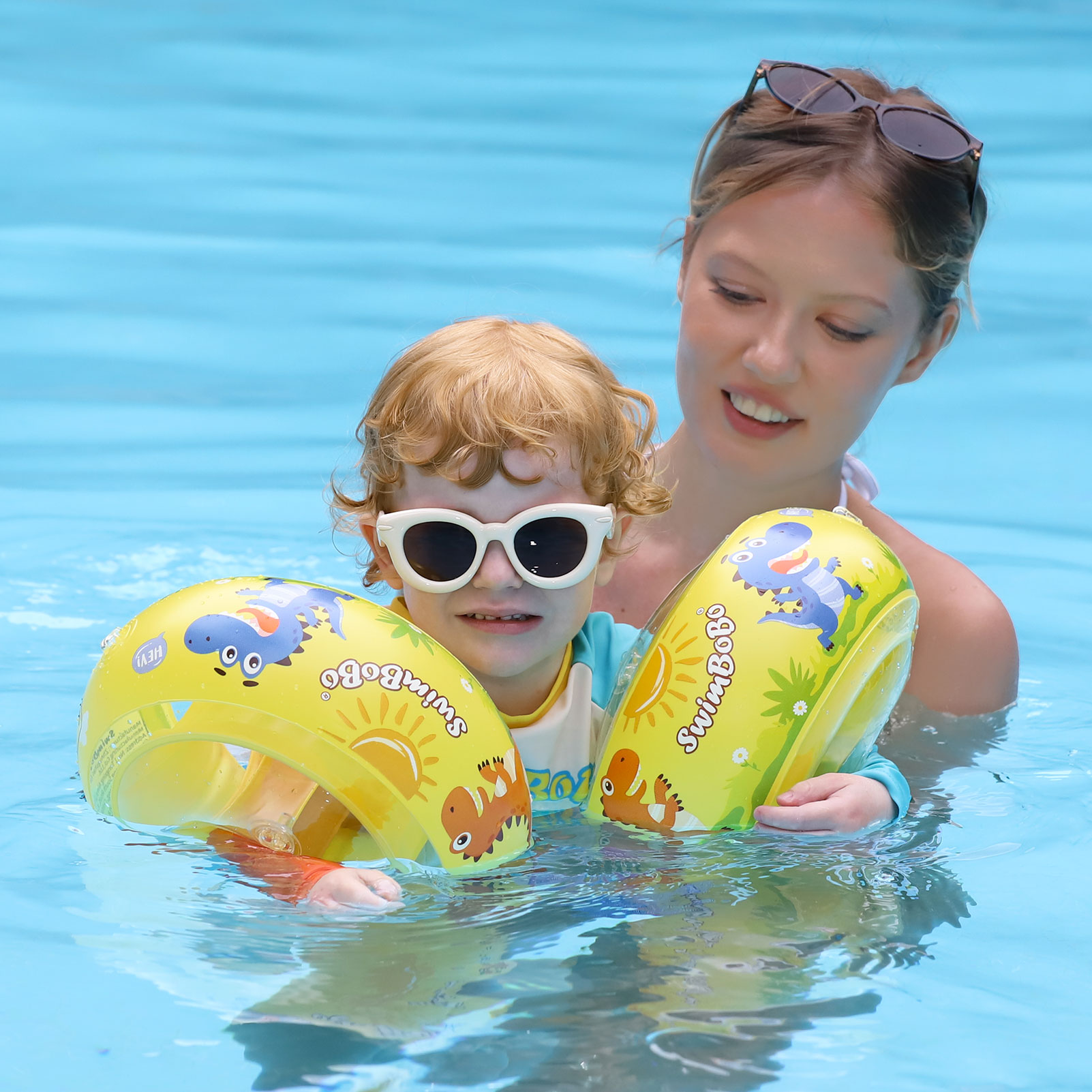 Aquatic Sports - Swimbobo Sarı Yaz Yüzmek Yetişkin Çocuk