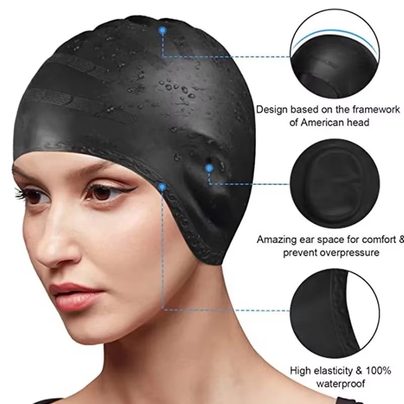Aquatic Sports Cap - Unisex Su Geçirmez Yüzme Bonesi Yüksek